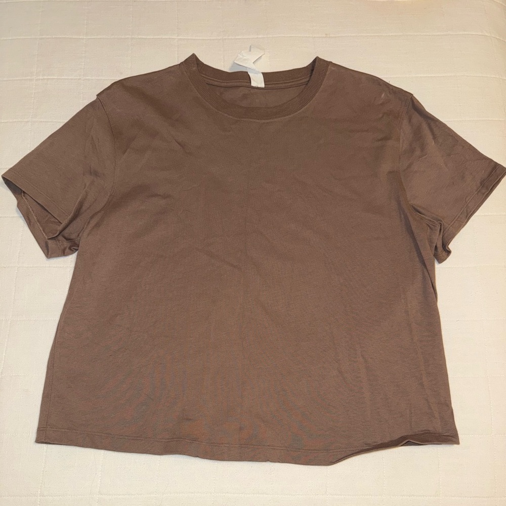 Lululemon Relaxed-Fit Cotton Jersey T-Shirt - Taupetastic - Size 6